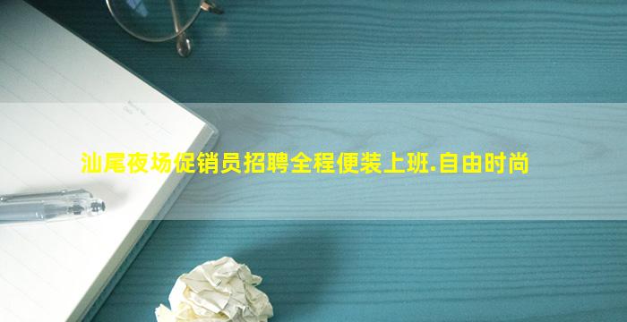 汕尾夜场促销员招聘全程便装上班.自由时尚